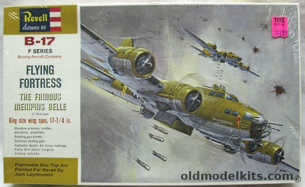 Revell 1/72 B-17F Flying Fortress Memphis Belle, H201 plastic model kit